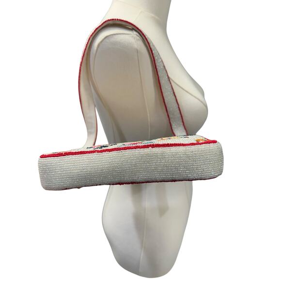 Anthropologie Fiona Beaded Bag Skiers Edition - Picture 7 of 12